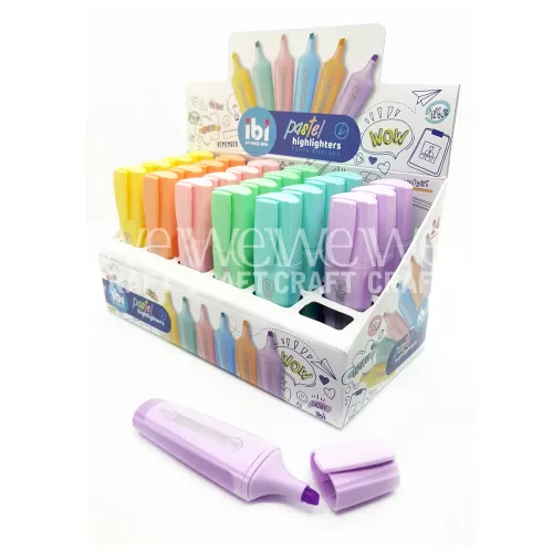 Resaltador Ibi Celeste Pastel