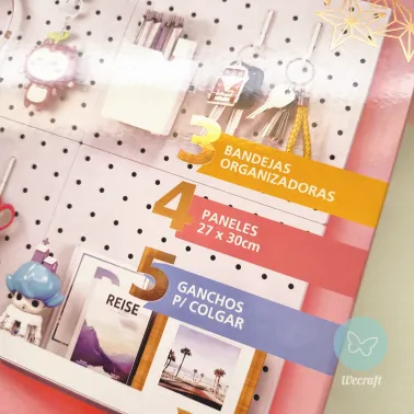 Set Organizador de Pared 60x54 cm con Accesorios Ibicraft