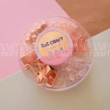 Set de Escritorio Redondo Ibi Craft Tendance Oro Rosa - Garage Sale