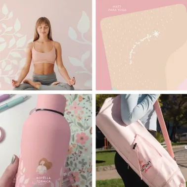 Set Yoga Tendance Bienestar Pink