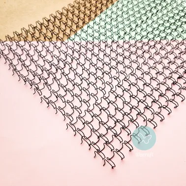 Espirales Doble Alambre Binderplus 1/4" 6,4 mm Negro 20 unidades