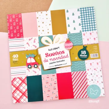Papel para Scrap "Sueños de Navidad" 30x30 cm