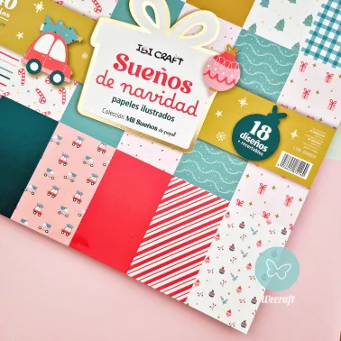 Papel para Scrap "Sueños de Navidad" 30x30 cm