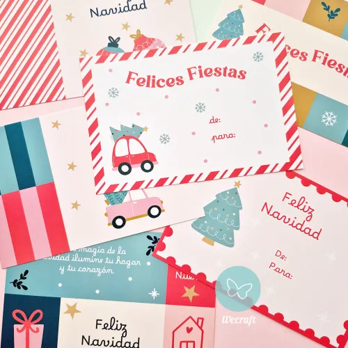 Postales ilustradas "Sueños de Navidad"