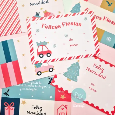 Postales ilustradas "Sueños de Navidad"