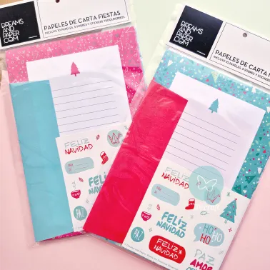 Papeles de Carta NAVIDAD con sobres y stickers