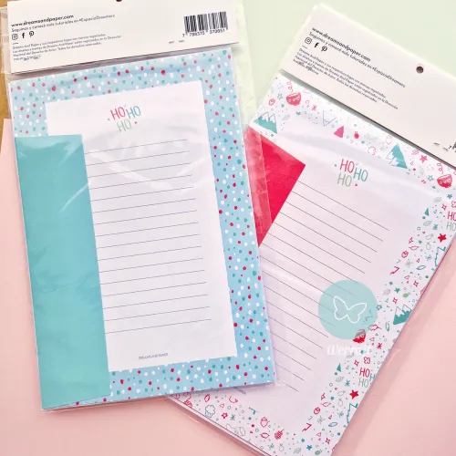 Papeles de Carta FIESTAS con sobres y stickers