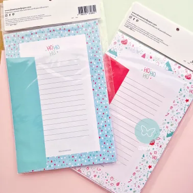 Papeles de Carta FIESTAS con sobres y stickers