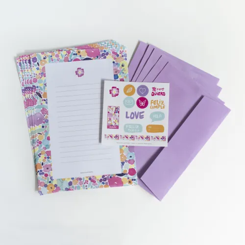 Papeles de Carta HUILEN con sobres y stickers