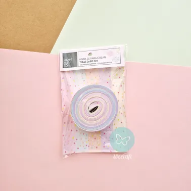 Tiras para Estrellas Pastel 50 Unidades