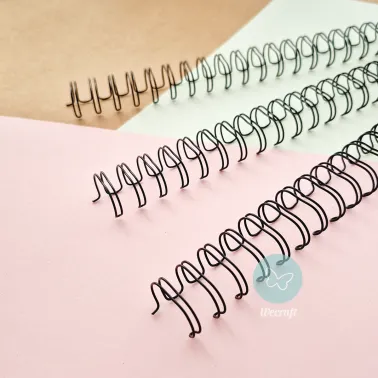 Espirales Doble Alambre Ibicraft 5/8" 15,9mm Negro 16 Unidades