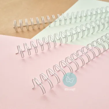 Espirales Doble Alambre Ibicraft 5/8" 15,9mm Blanco 16 Unidades