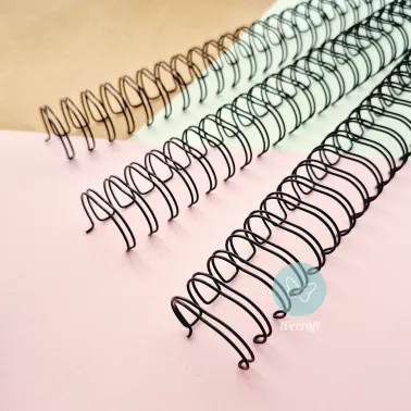 Espirales Doble alambre Ibicraft 7/8" 22,2mm Negro 16 Unidades