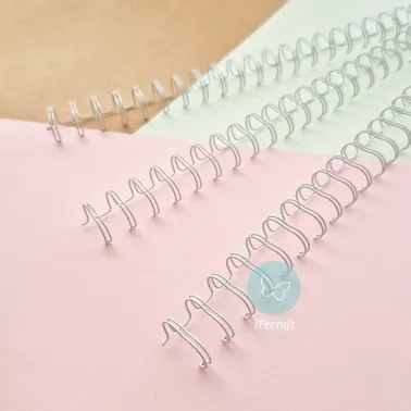 Espirales Doble Alambre Ibicraft 1/2" 12,7mm Blanco 20 Unidades