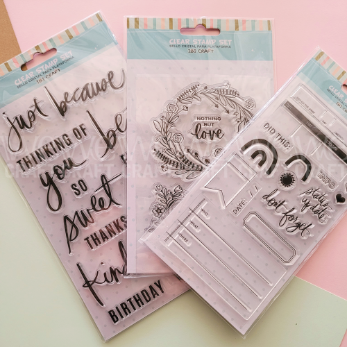 Sello Siliconado Cristal Plantilla 4x7" Words - Garage Sale