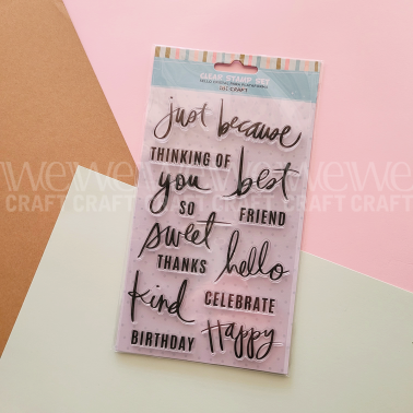 Sello Siliconado Cristal Plantilla 4x7" Words - Garage Sale