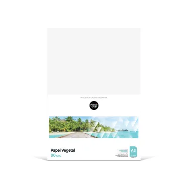 Papel Vegetal 90 grs A3 Paquete x 25 hojas