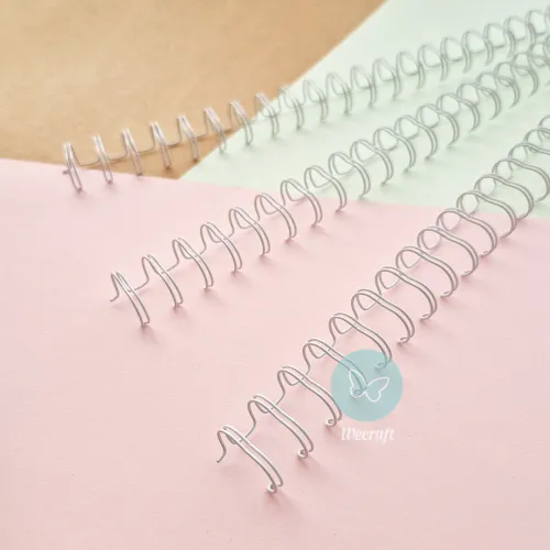 Espirales Doble Alambre Ibicraft 7/16" 11,1mm Blanco 20 Unidades