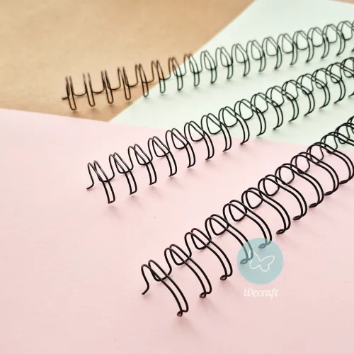 Espirales Doble Alambre Ibicraft 7/16" 11,1mm Negro 20 Unidades