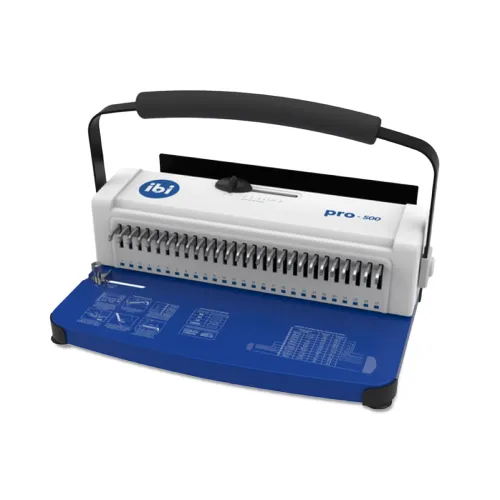 Espiraladora Ibi doble alambre 2:1 Oficio con anulación de punzón