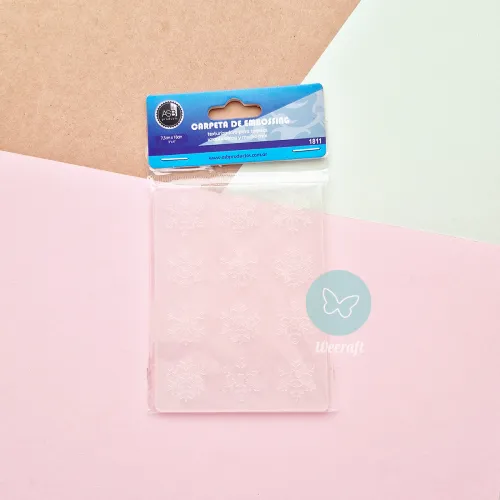 Carpeta de Texturado 2D Copo de Nieve 3"