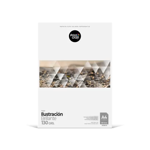 Papel Ilustración Brillante 170 grs A4 50 hjs