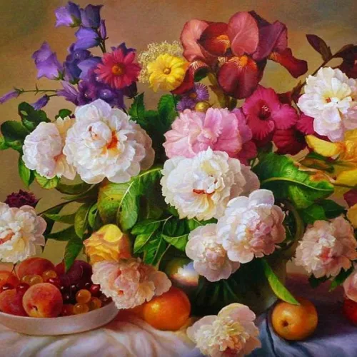 Diamond Painting 50x40 cm "Perfume de flor"