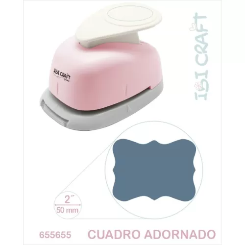 Perforadora Artística 2" 50 mm Forma Cuadrado Adornado