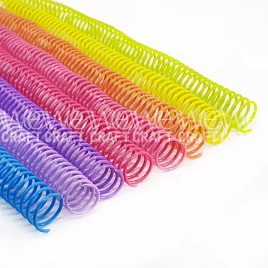 Espirales PVC 17 mm Colores Pasteles Surtidos x24 unidades