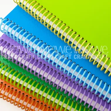 Espirales PVC 17 mm Colores Pasteles Surtidos x24 unidades