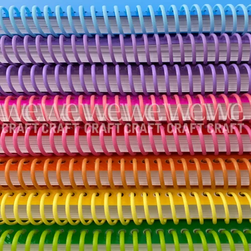Espirales PVC 17 mm Colores Pasteles Surtidos x24 unidades