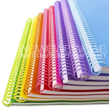 Espirales PVC 17 mm Colores Pasteles Surtidos x24 unidades