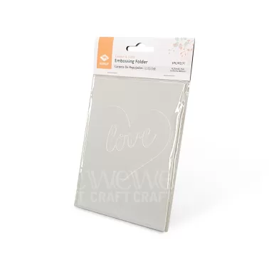 Carpeta de Texturado 2D Corazón 4,25"