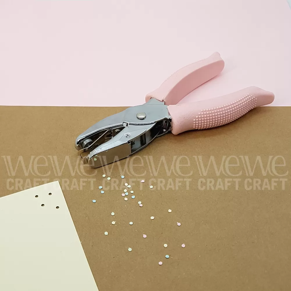 Perforadora de un solo agujero, perforadora de papel de oficial,  herramienta de perforación de papel de mano con ergonomía de mano para  perforar