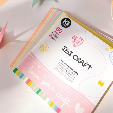 Papel para Origami 15x15 cm 80 grs Colores Surtidos x 60 hjs