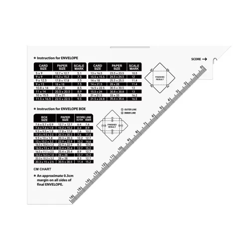 Combo para Sobres: Tablero de Marcado 30x30 + Perforadora Redondeadora y Muesca