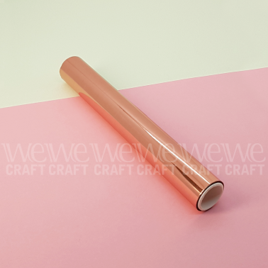 Foil Art Color Oro Rosa 15 cm x 3 mts Para Lapíz Térmico Foil Quill