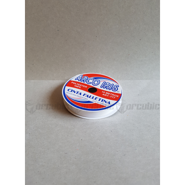 Cinta Raso Doble N° 1 (6 mm) Blanco x10 mts