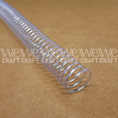 Espirales PVC 20 mm Transparente x 50 unidades