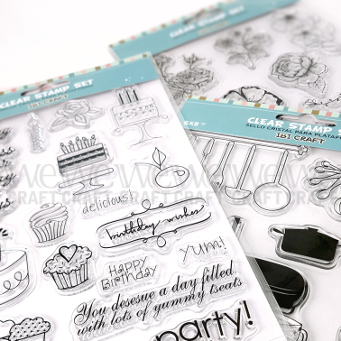 Sello Siliconado Cristal Plantilla 6x8" Party