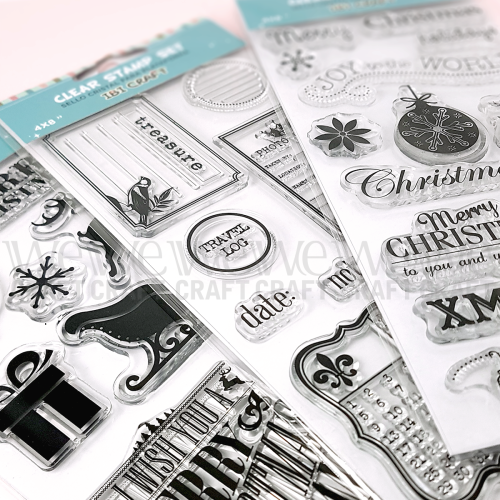 Sello siliconado cristal Plantilla 4x8" Navidad 2