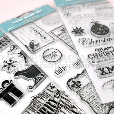 Sello siliconado cristal Plantilla 4x8" Navidad 2