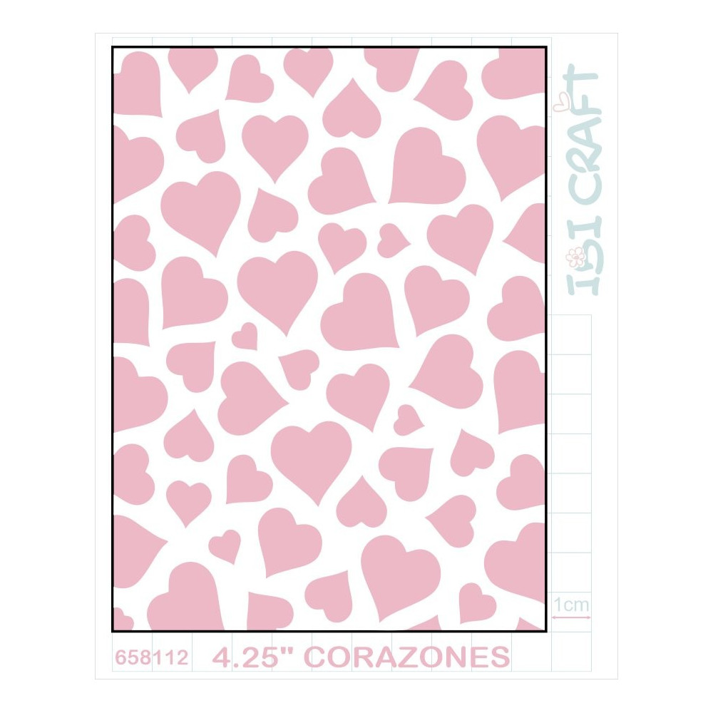 Papel vegetal corazones We Love, para scrapbooking