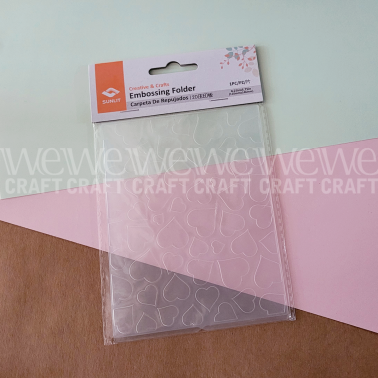 Carpeta de Texturado 2D Corazones 4,25"