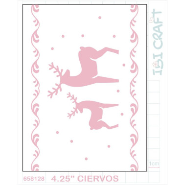 Carpeta de Texturado 2D Ciervos 4,25"