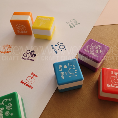 Sello en Español para Maestras 6 Motivos