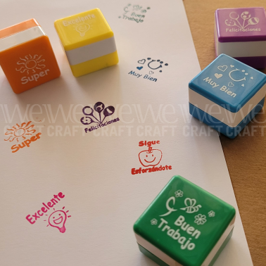 Sello en Español para Maestras 6 Motivos