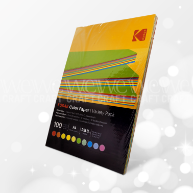 Papel Kodak Color Origami 80 grs A4 100 Hojas 10 Colores Surtidos