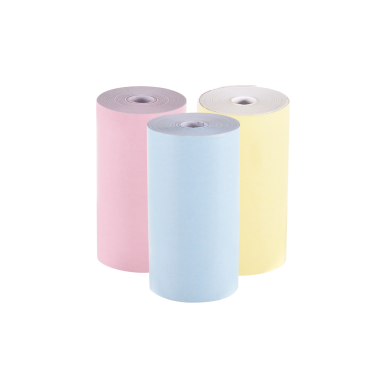 Rollo Papel Set Pastel x 3 colores para Impresora Portatil Ibi Craft